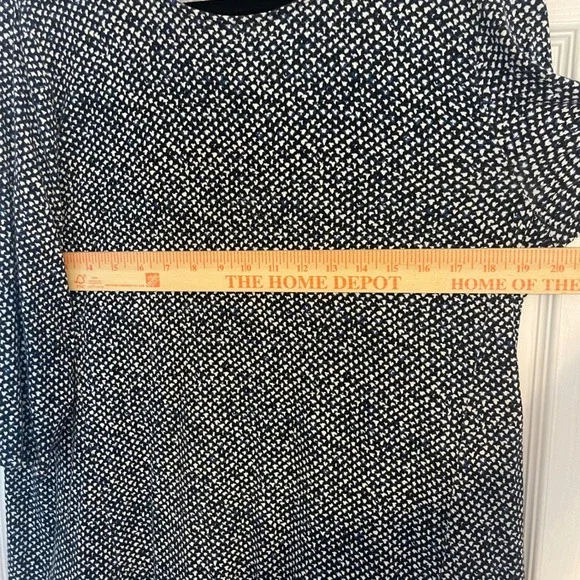 J. Jill Wearever Collection Knit Tunic Top Geometric Print 3/4 Sleeve L - Picture 5 of 5